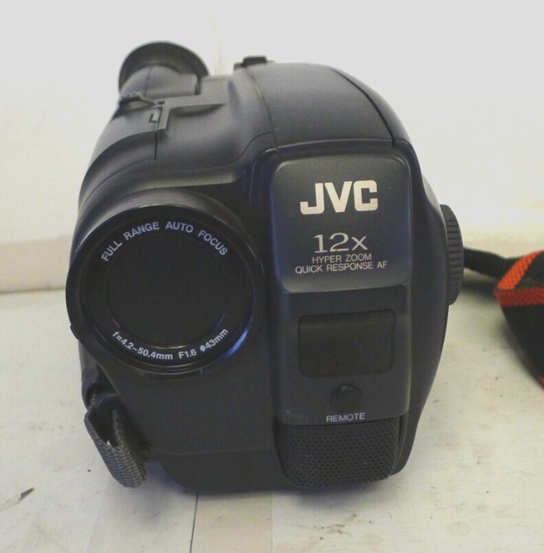 JVC Compact VHS VideoMovie Camcorder GR-AX201U with Neck Strap - UNTESTED
