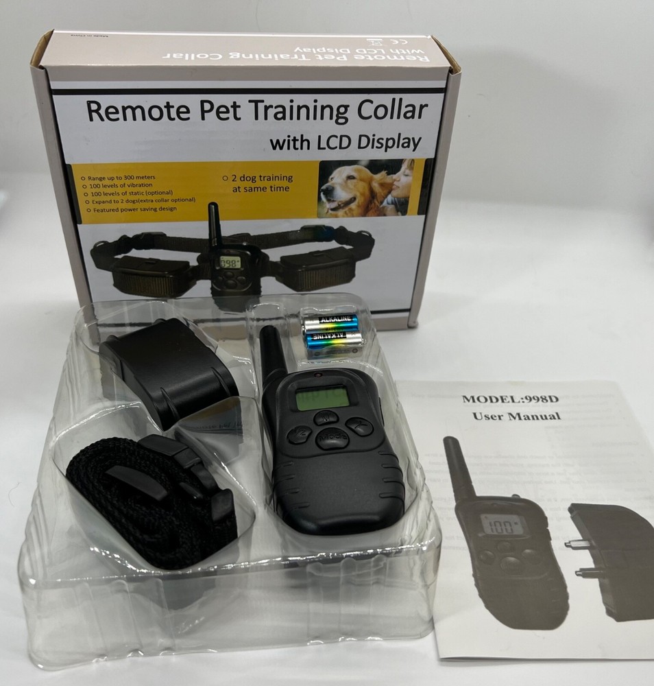 Electric Trainer E-Collar Remote Pet Training Collar Waterproof LCD Display New