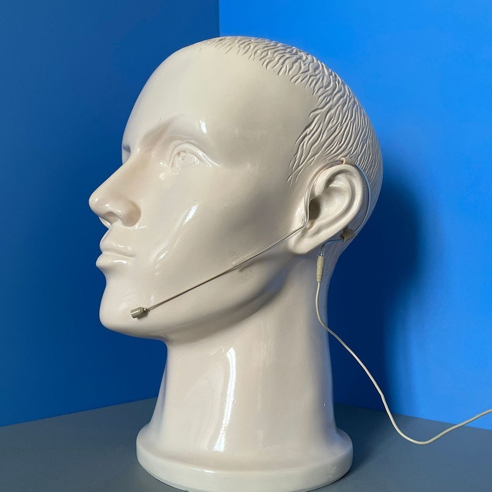 Single Earhook Headset Mic Headworn Microphone For Stage Lecturers Lightweight