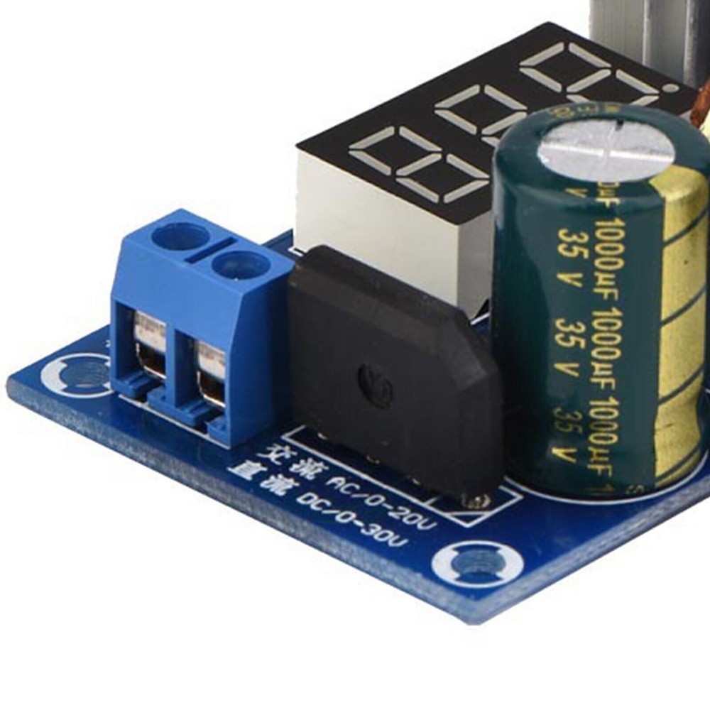 LM317 Adjustable Voltage Regulator Power Supply Board Digital Voltage Display