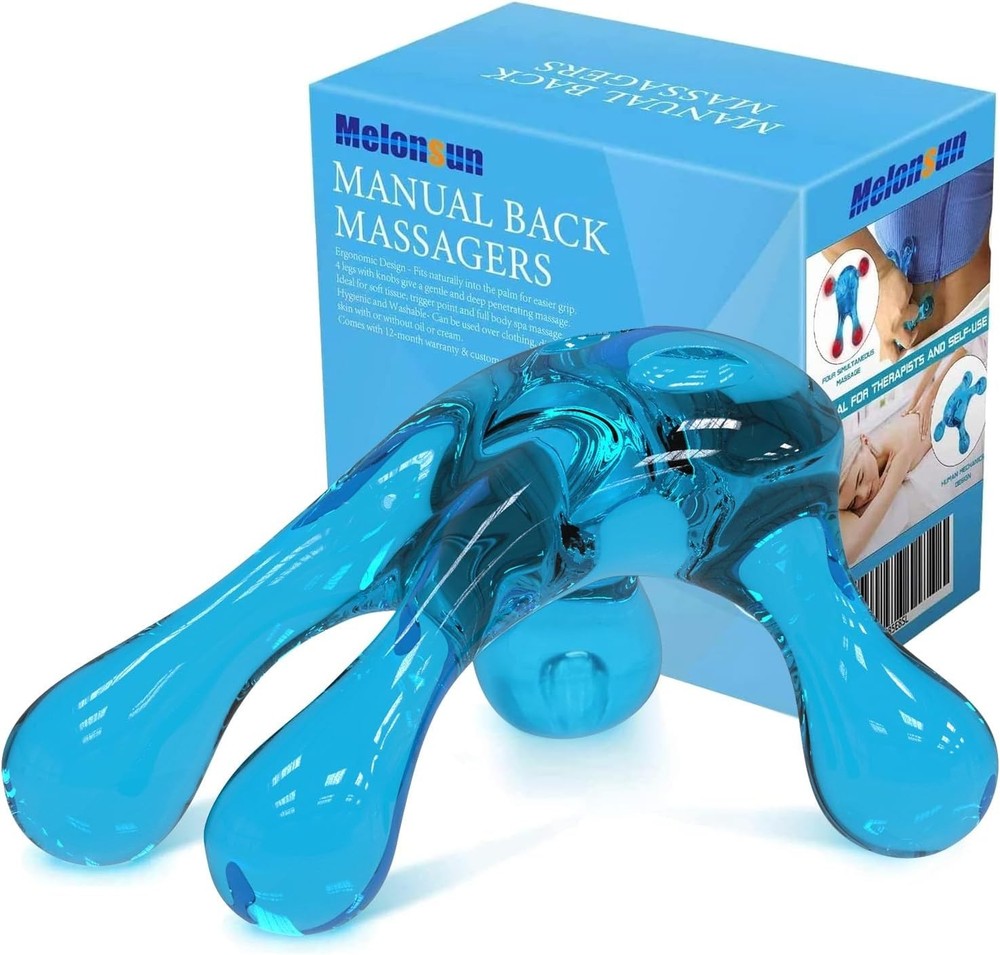 Palm Massage Tool - Easier Grip Four-Point Massage Tool, Handheld Trigger Poi...
