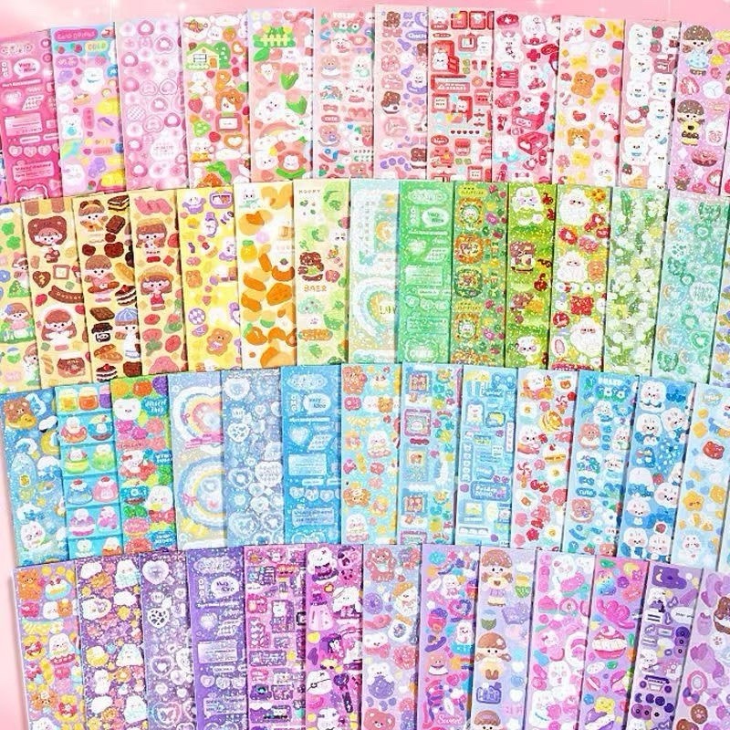100 Pack Sheet Cute Fashion Kawaii Cartoon Stickers