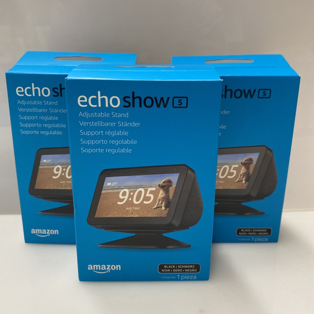 3X Echo Show 5 Adjustable Stand - Black 1 Piece Each