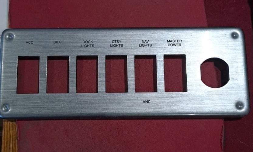 Boat Blank Switch Panel