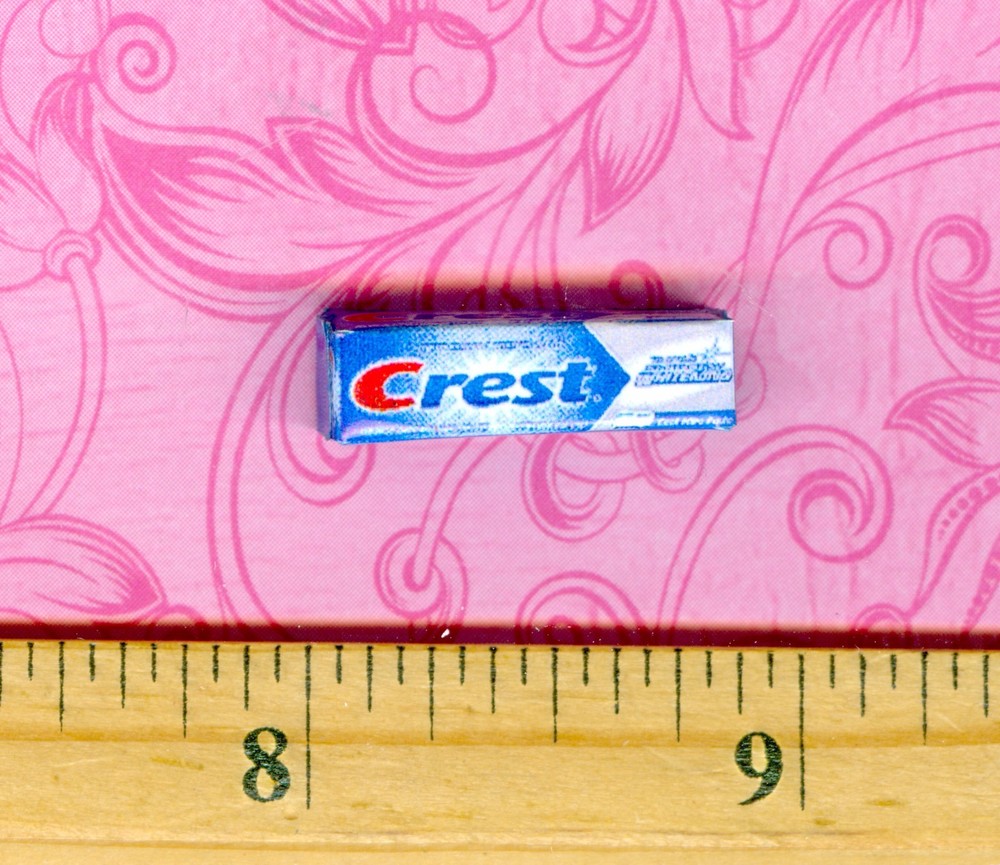 Dollhouse Miniature size Toothpaste Box # CR