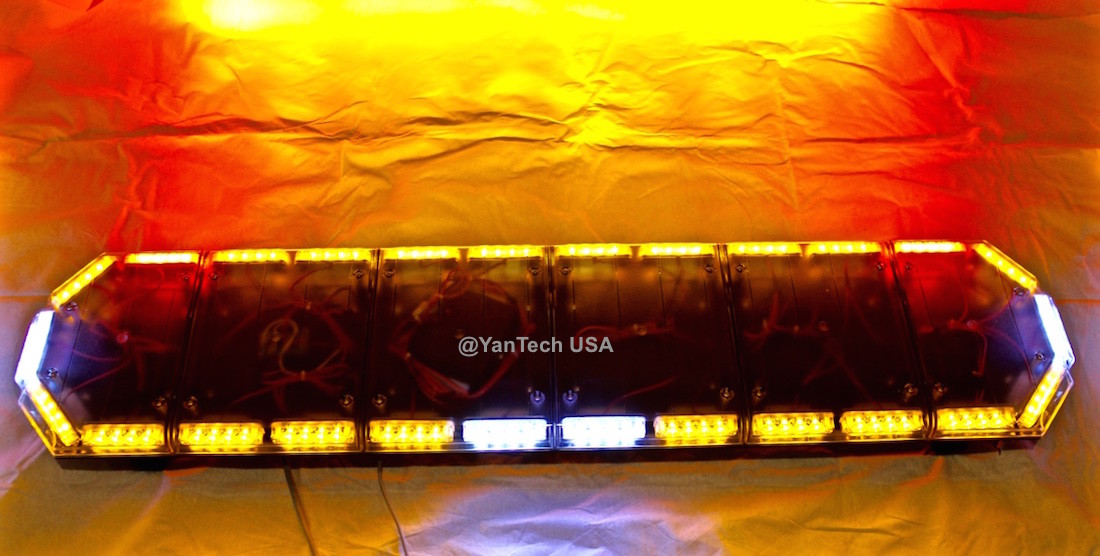 56" LED Strobe Beacon Lightbar w/ Cruise Control, Alley&Brake&Turn Signal Lights