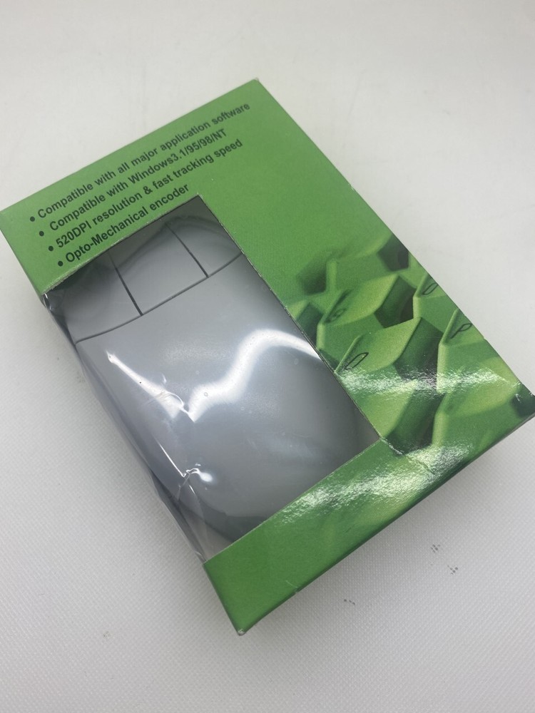 NEW VINTAGE 3-BUTTON PS2 MECHANICAL MOUSE (Non-Optical)