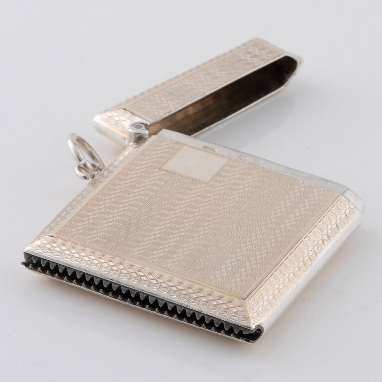 Parcel Gilt Silver Vesta Case Birmingham 1925