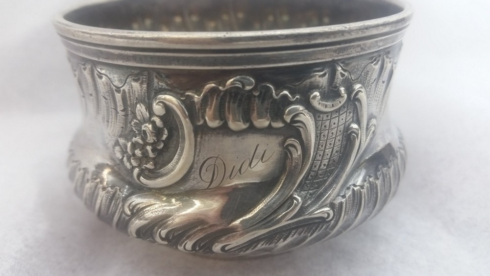 FRENCH STERLING SILVER CUP WITH HANDLE DIDI