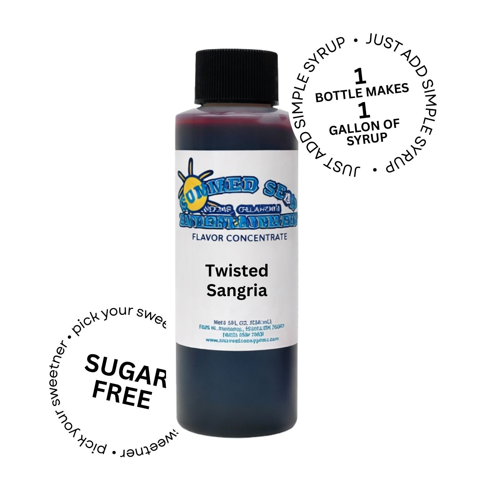 TWISTED SANGRIA MIX Snow CONE/SHAVED ICE Flavor GALLON CONCENTRATE #1