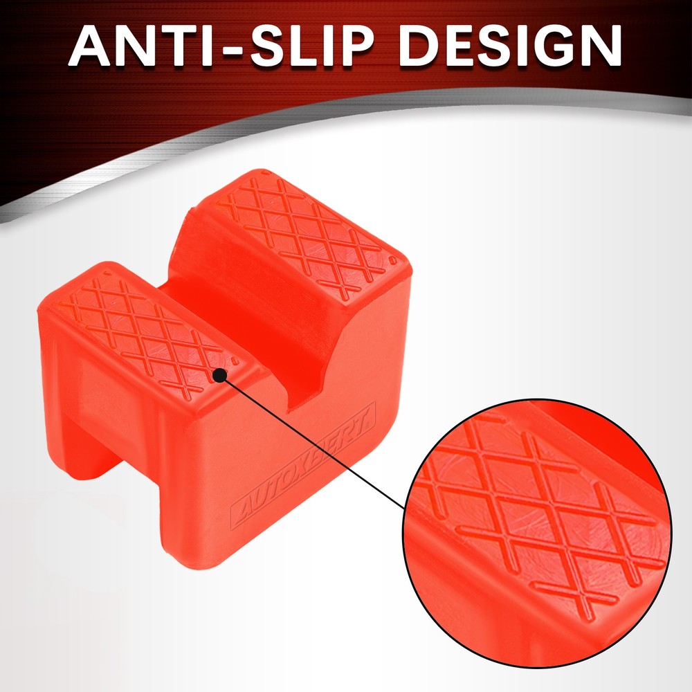 2* Polyethylene Car Axle Jack Pad Lifting Stand Pad Adapter Frame Rail Protector