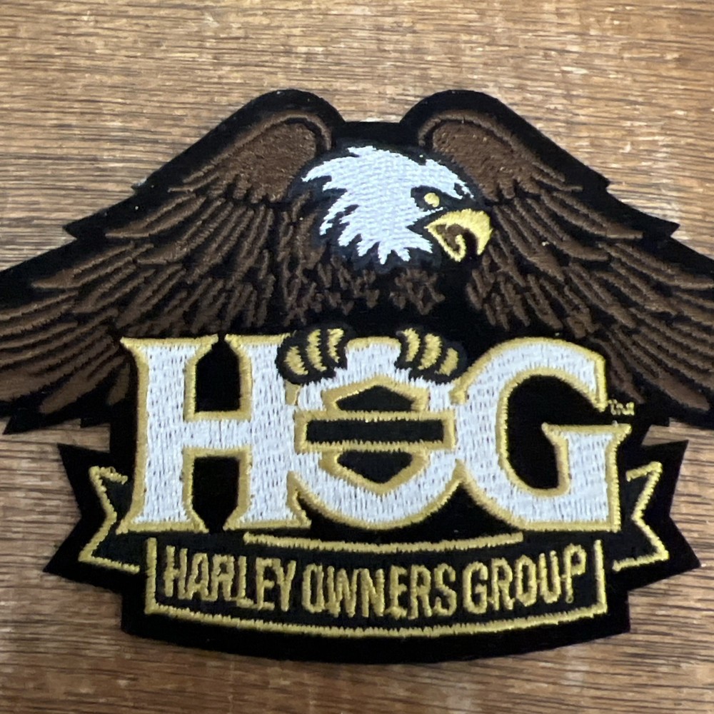 Authentic Harley Davidson Owners Group HOG Eagle Pin & Patch Lot