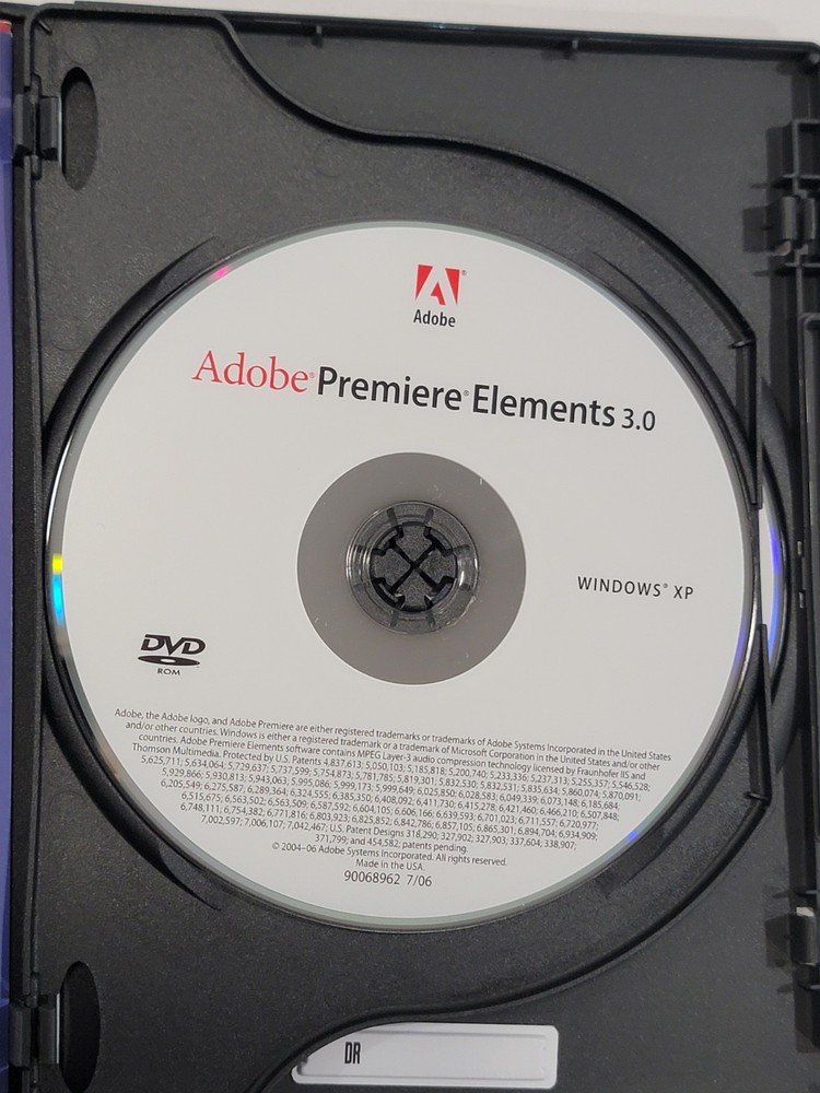 Adobe Photoshop Elements 5.0 Premiere Elements 3.0 PC CD-ROM Software