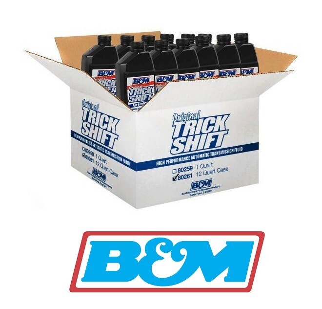 B&M 1 Quart x 12 Automatic Transmission Trick Shift Mineral ATF Fluid Universal