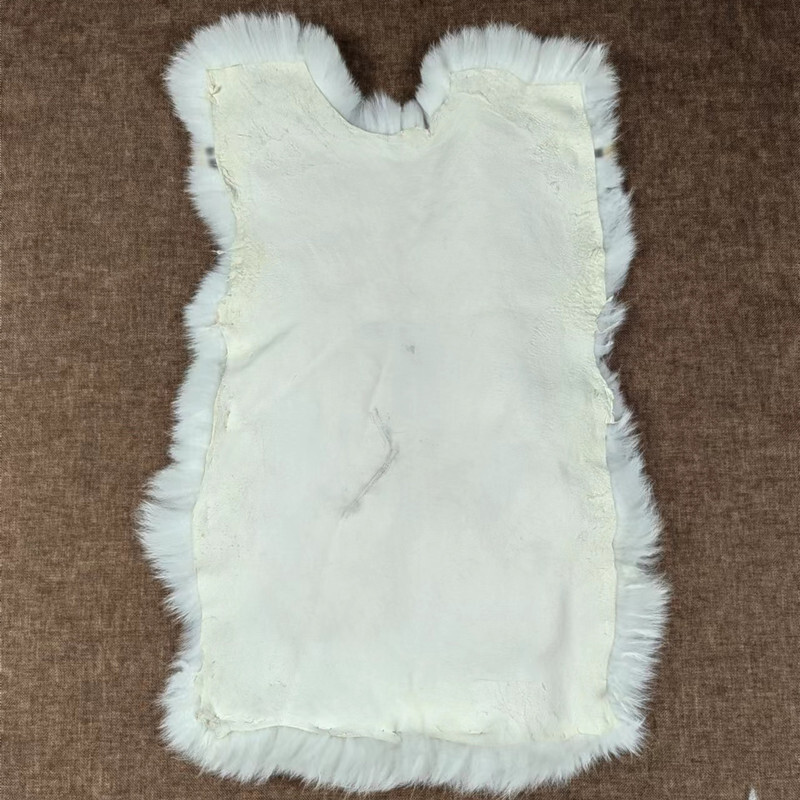 Real Rabbit Fur Real Fur Carpet Rug Throw Leather Pelt Cosy Suitable Craf 8-14''