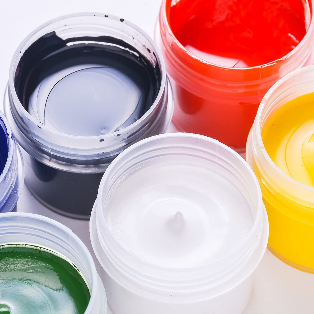 36 Pack, 6 OZ Plastic Jars Round Clear Cosmetic Container Jars with Lids