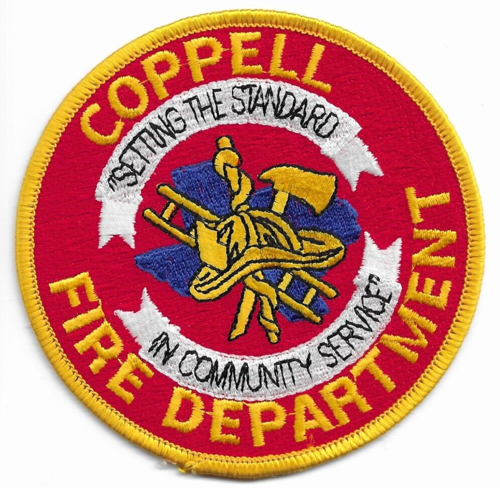 Coppell  Fire Dept., Texas (4" round size) fire patch