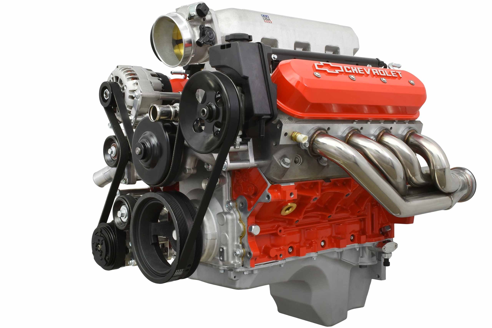 LS Truck Low Mount 6-Rib Sanden 7176 A/C Compressor Bracket