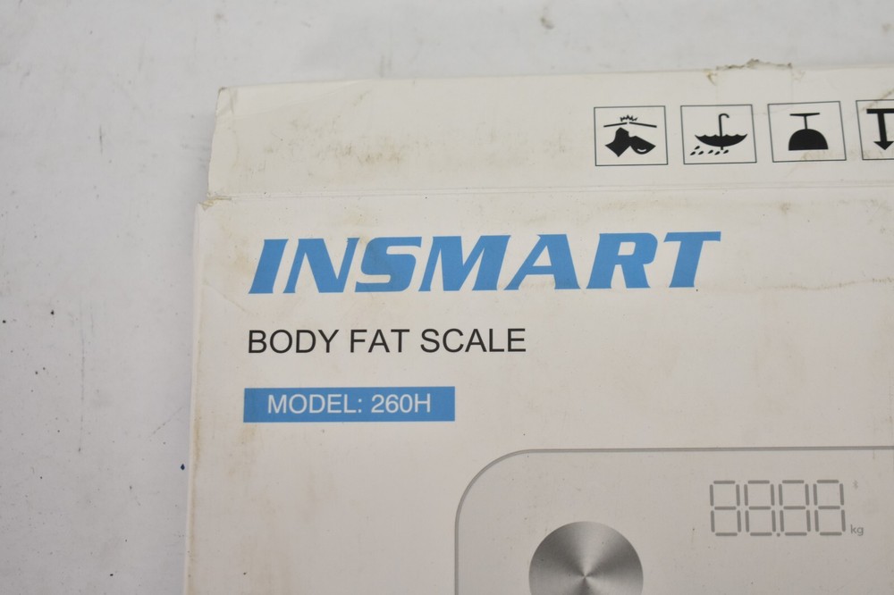 Insmart Smart Scale For Body Weight Digital Black Bluetooth Fat Analyzer