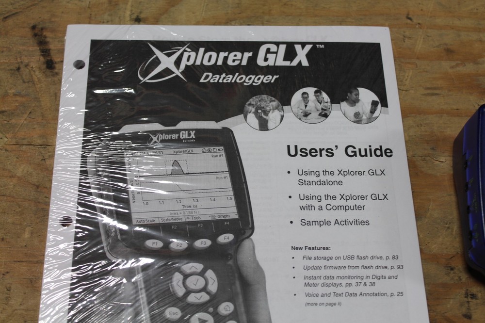 PASCO PASPORT XPLORER GLX DATA GRAPHING LOGGER KIT