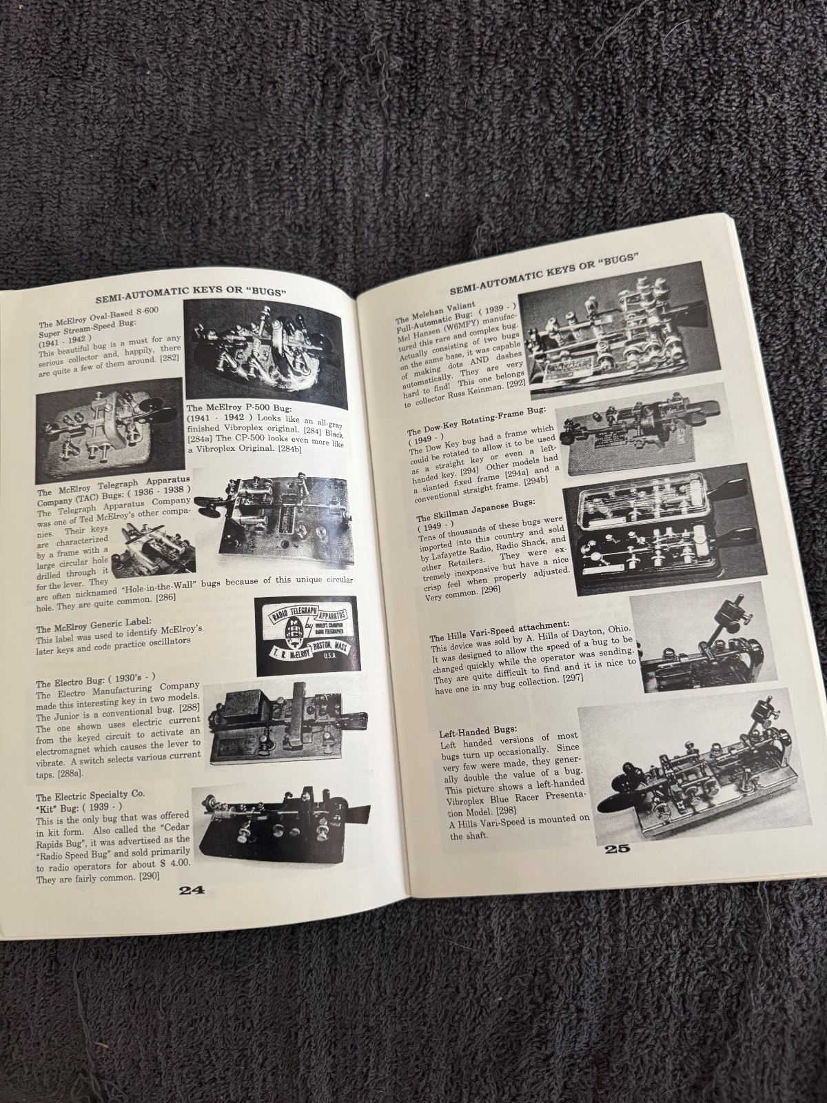 Vintage Antique Tom Pereras Telegraph Morse Code Collectors Guide book