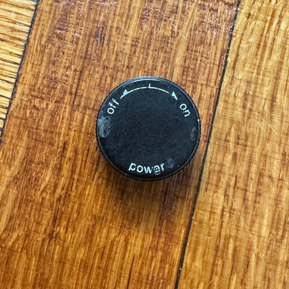 AUTHENTIC OEM Technics SL-1200 MK2 Power Switch Cap / Knob [Used] "D" Hole