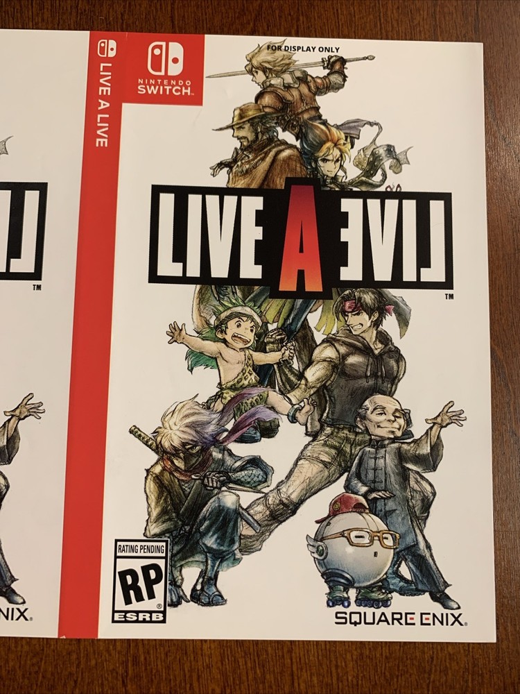 Live A Live - Nintendo Switch - Authentic RARE - For Display Only Artwork