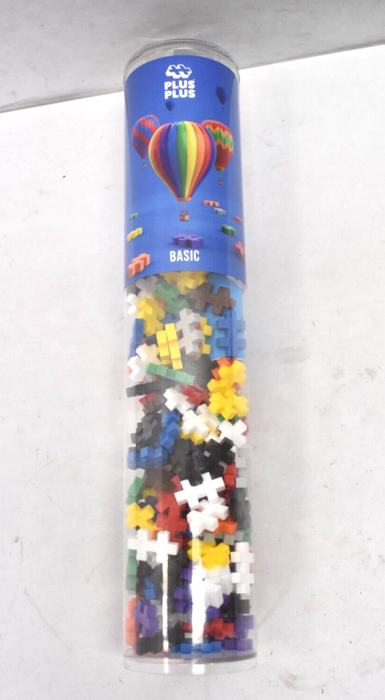 Plus Plus 240 Piece Basic Mix Construction Building Stem/Steam Toy 3D Puzzle