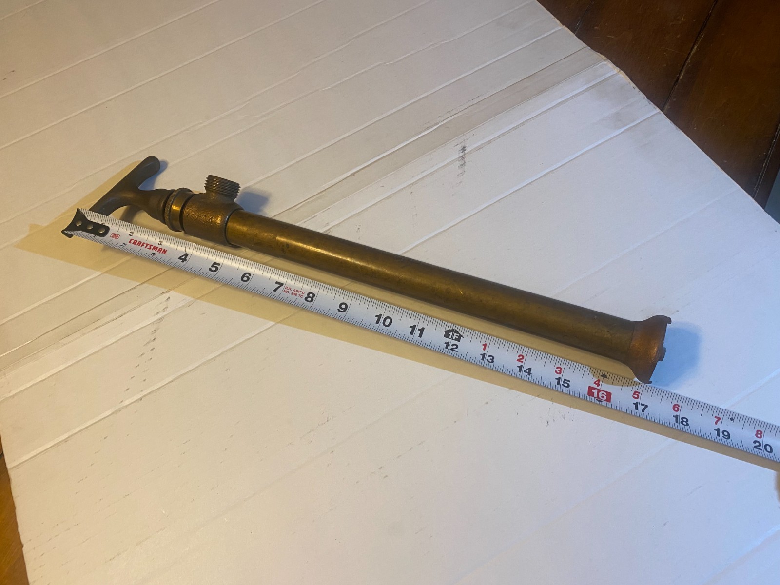 Vintage Maritime Antique Brass and Copper Hand Bilge Pump