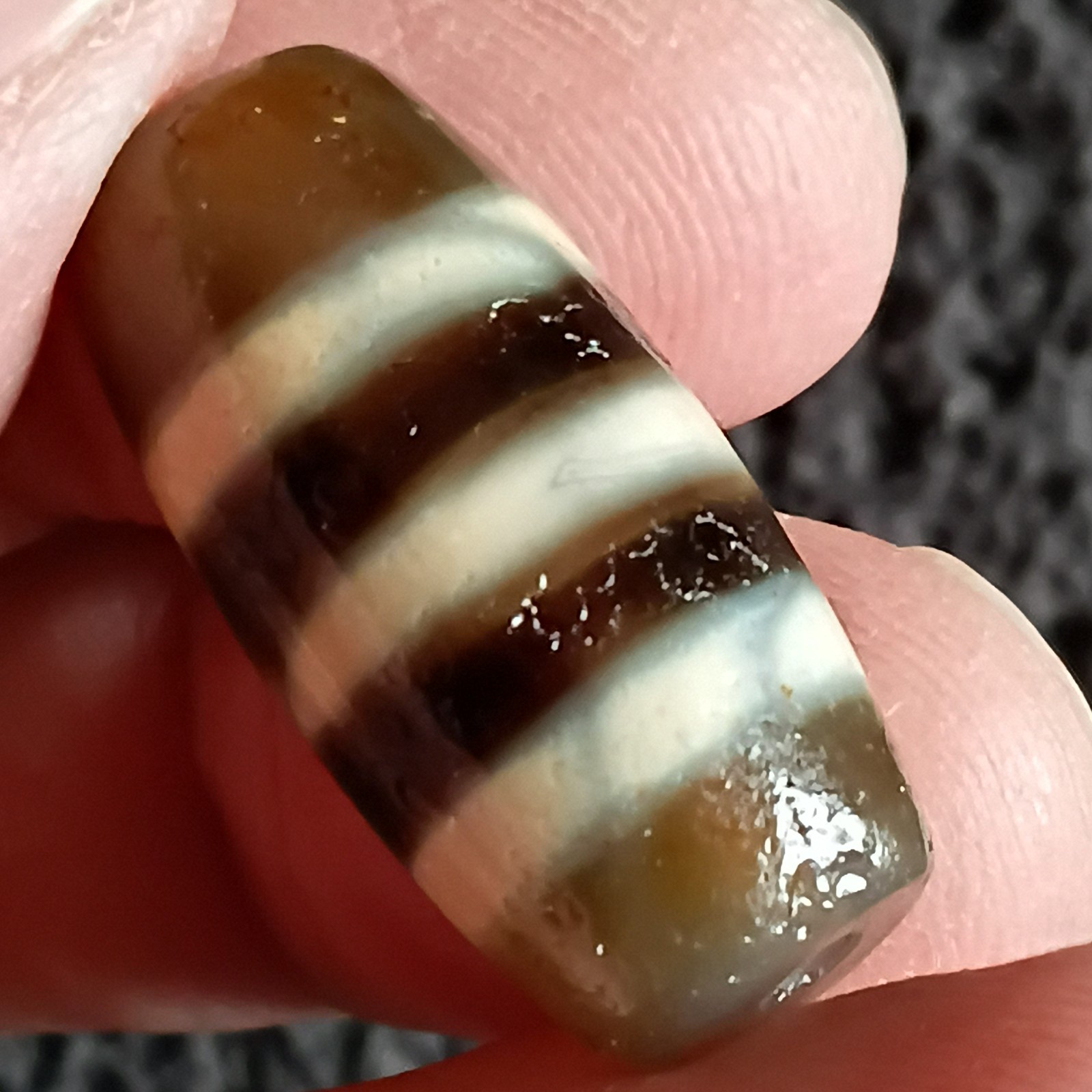 Tibetan Agate Pre 1800s Dzi Bead Lot