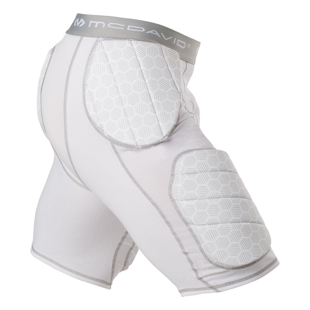 McDavid HEX® Short with Contoured Wrap-Around Thigh Medium White