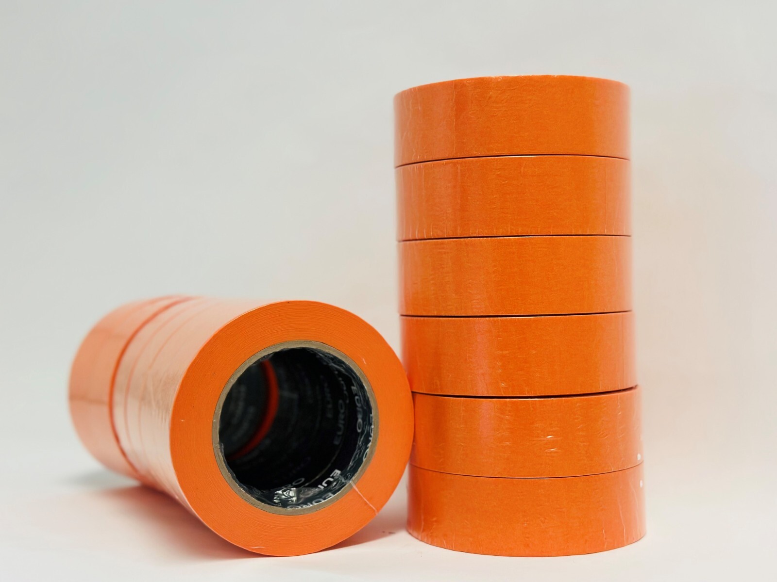 PREMIUM MASKING TAPE Orange 1-1/2 inch (12 Rolls) 2 sleeves Automotive Bodyshop