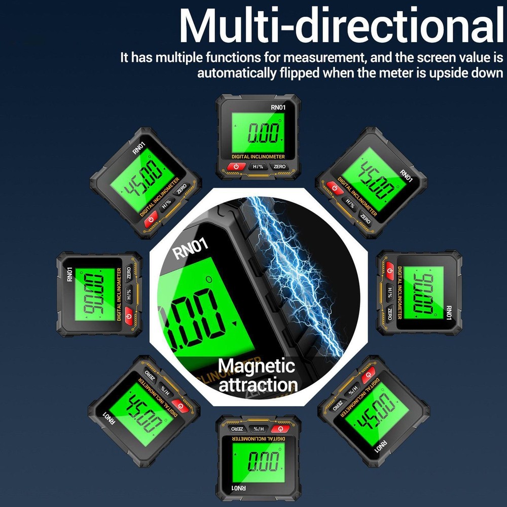 Digital Angle Finder Magnetic Mini Protractor Angle Finder Measuring