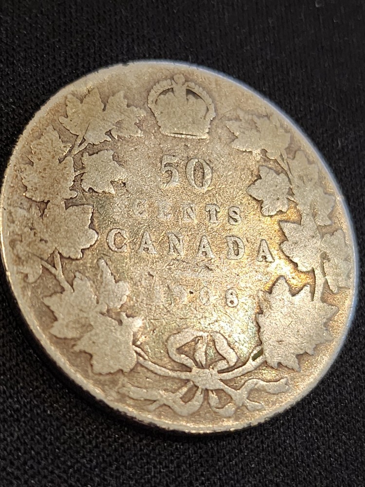 1908 Canada 50 Cents Silver Coin