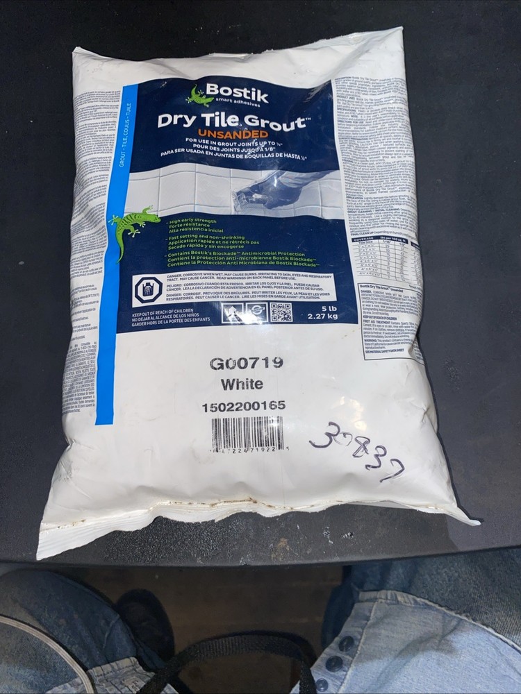 Bostik Dry Tile Grout White  5lb