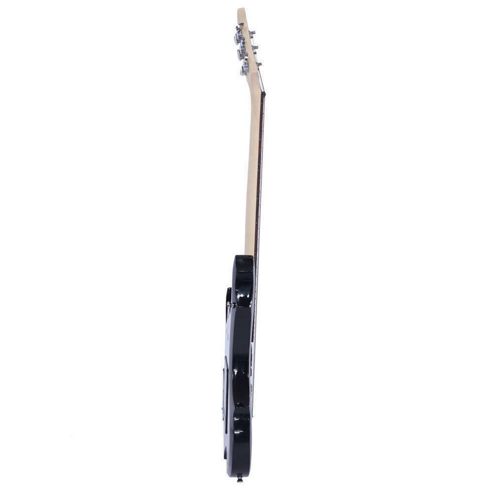 Glarry Sunset Flame Type Beginner Practice Right-Handed Electric Guitar Set