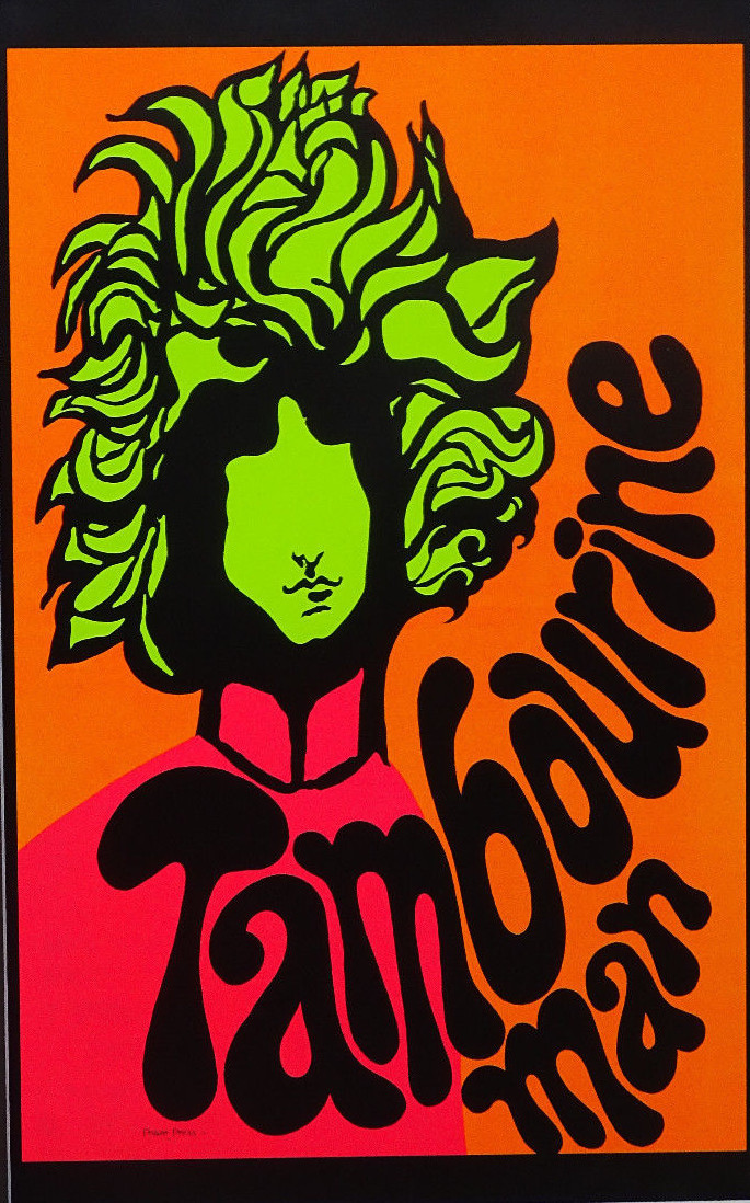 Choose from 65 different Psychedelic Blacklight Mini-Poster reproductions 9"x14"