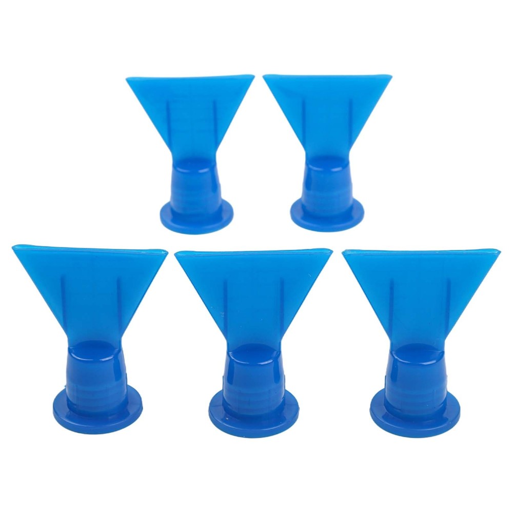 5pcs Accessories Wave Shape Silicon Cone Caulking Spare Part Nozzle Flat nozzle