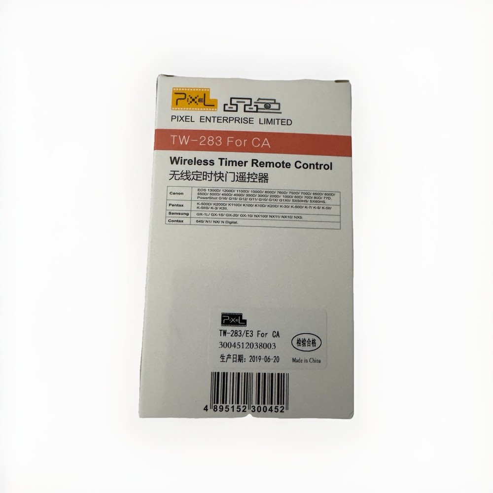 Pixel TW-283 E3 - Wireless Shutter Release Cable Compatible with Canon XT XTi XS