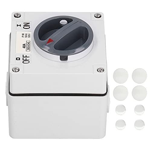 Outdoor Power Isolator - 500V On-Off Switch with Rotary Control Socket and