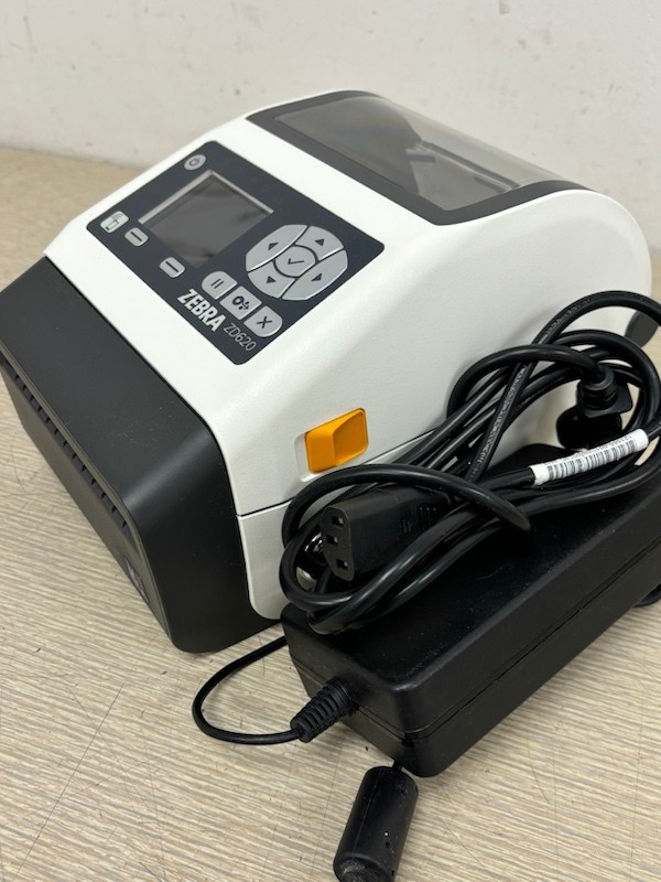 Zebra ZD620 Thermal Direct Label Printer USB Serial Ethernet Printer w/ Adapter