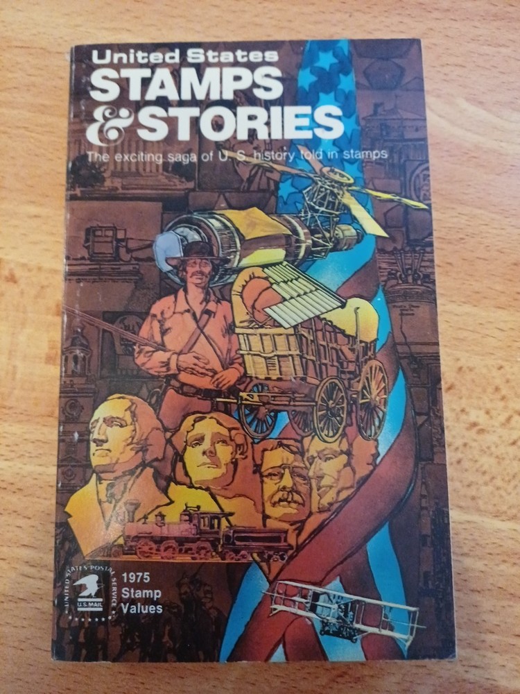 Stamps & Stories 1975 US Postage Stamp Value Book History Told In Stamps BOOK