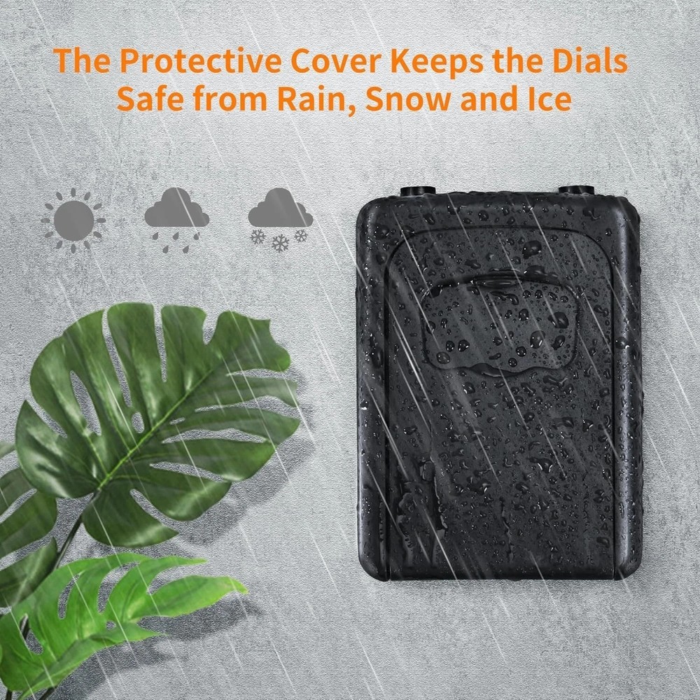 Portable Wall Mounted Lock Box - 5 Key Capacity