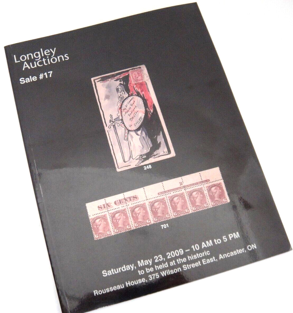 Longley Stamp Auction Catalog 2009 Large Queens Flag Cancels Edward VII Covers