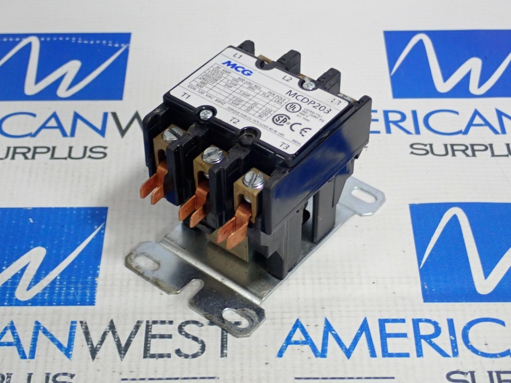 MCG MCDP203 30A CONTACTOR W/ 120V COIL