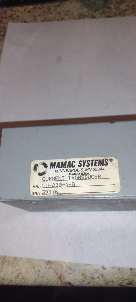 Mamac Systems Current Transducer CU-230-4-A