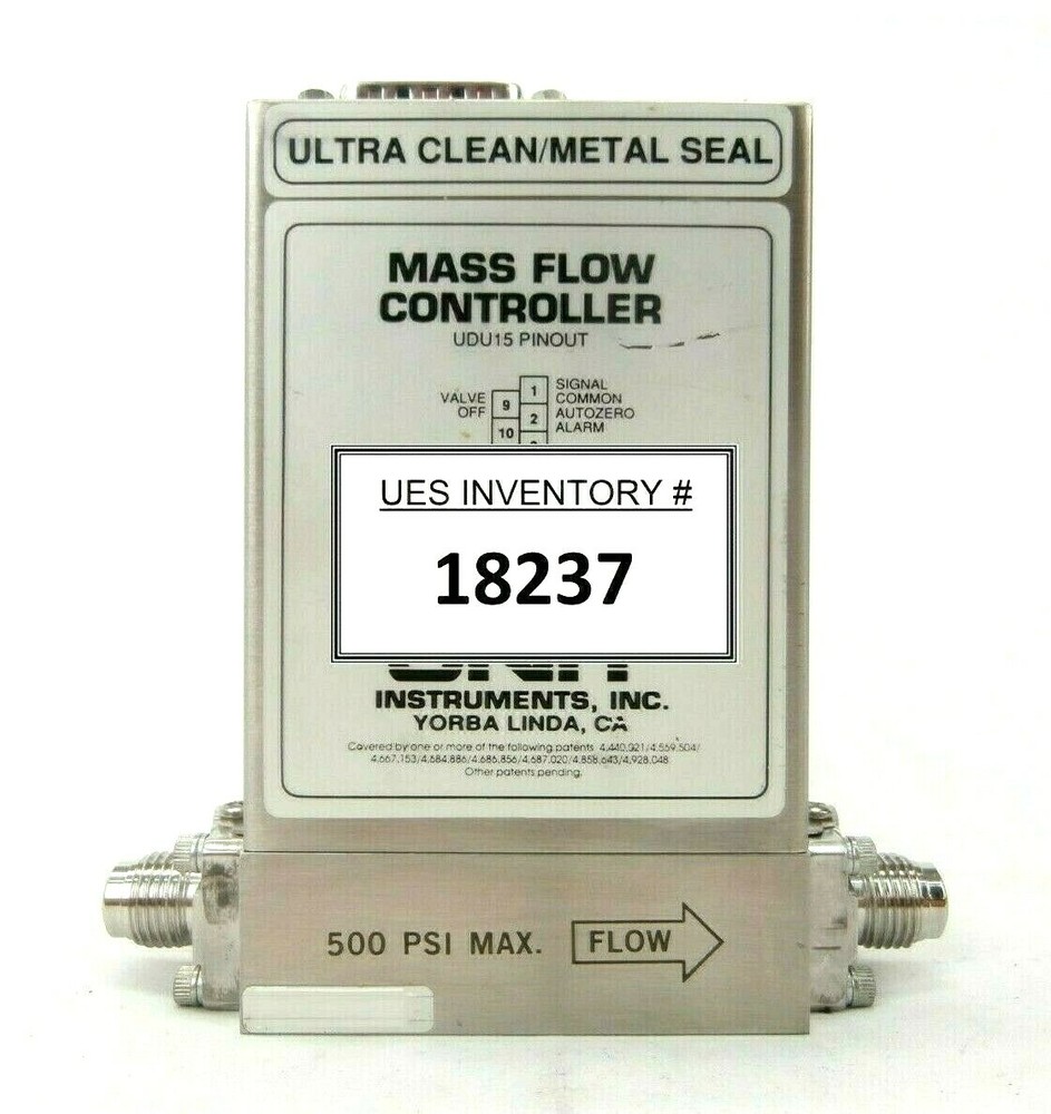 UNIT Instruments UFC-8160 Mass Flow Controller MFC 200 SCCM Ar Working Spare