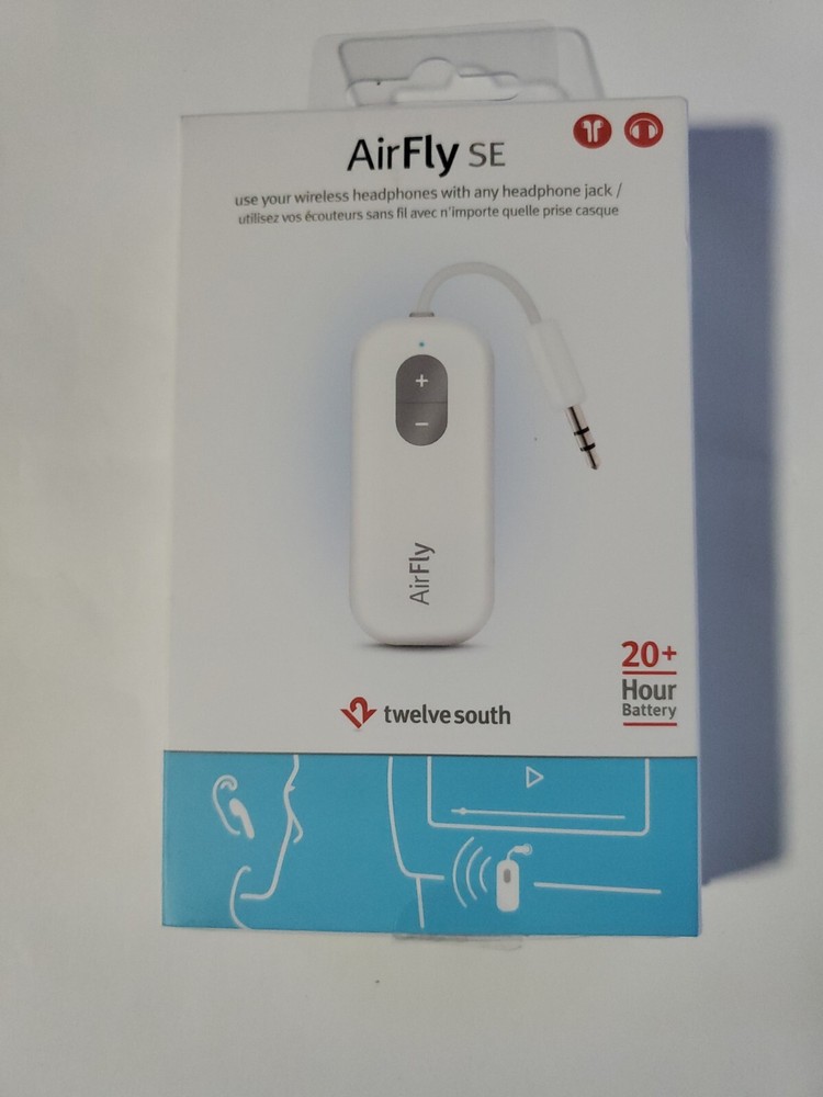 Twelve South AirFly SE Bluetooth Wireless Audio Transmitter Receiver for AirPods