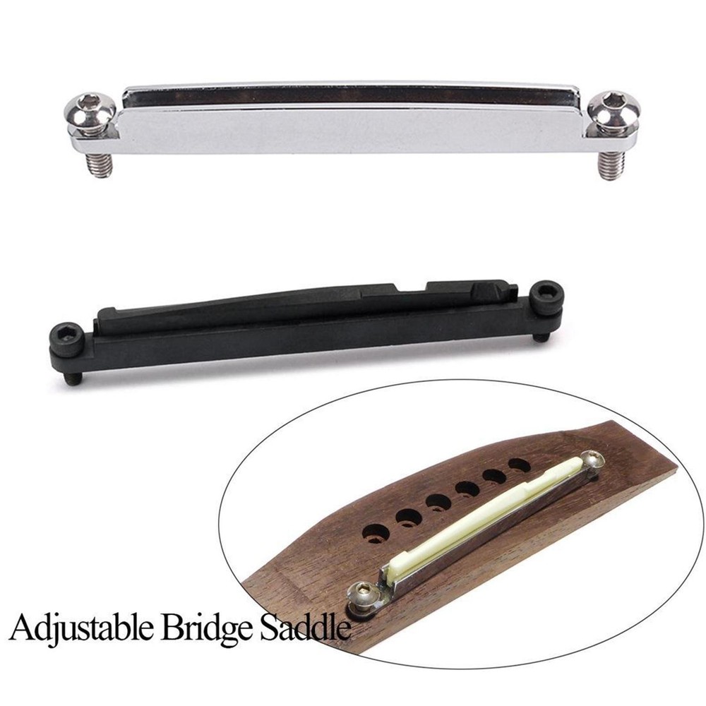 6-Strings Guitar Bridge Adjustable Saddle   Acoustic Folk Guitar Tool