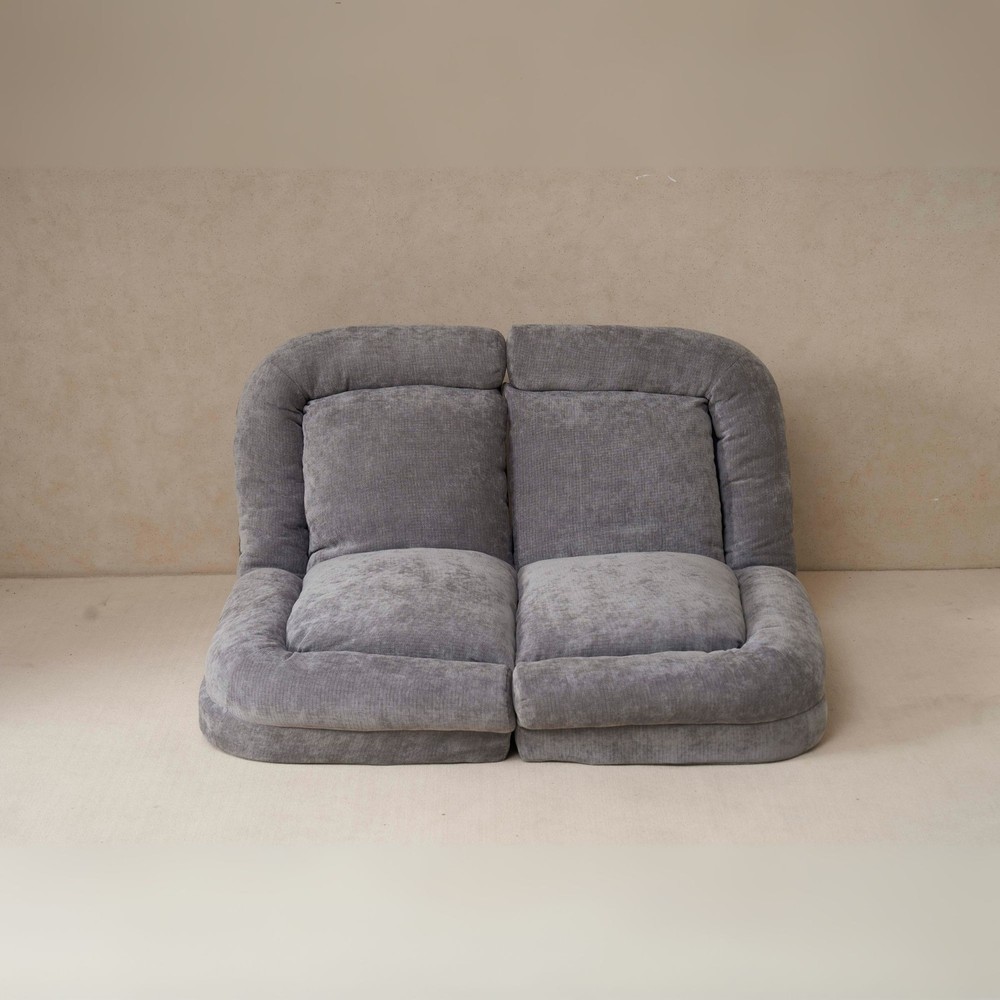 Convertible Fold-Out Double Sofa Bed, 18 Sections Adjustable